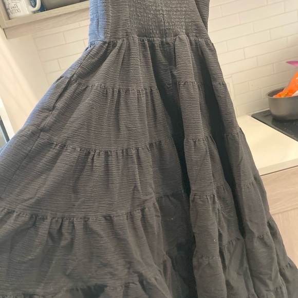 Kate Spade Charcoal Smocked Dress - Picture 3 of 4